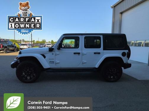 Bright White Clearcoat 2022 Jeep Wrangler Unlimited 4xe Unlimited Sahara