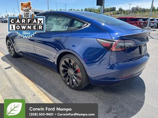 Blue 2023 Tesla Model 3 Performance