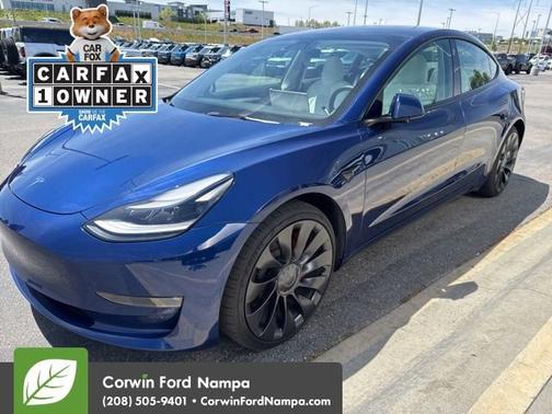 Blue 2023 Tesla Model 3 Performance