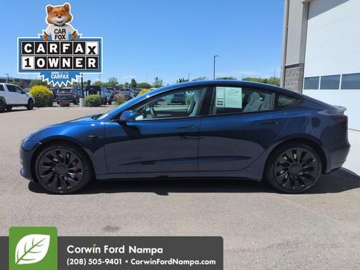 Deep Blue Metallic 2023 Tesla Model 3 Performance