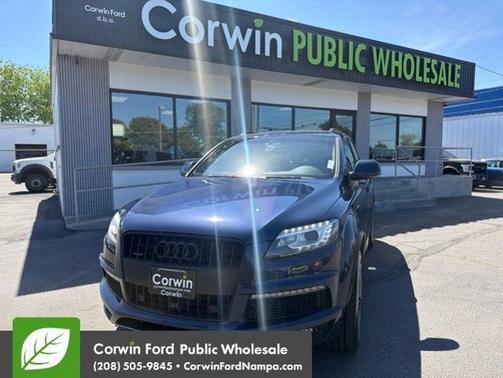 Blue Metallic 2015 Audi Q7 3.0T S line Prestige