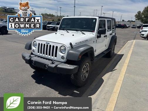 Bright White Clearcoat 2015 Jeep Wrangler Unlimited Rubicon