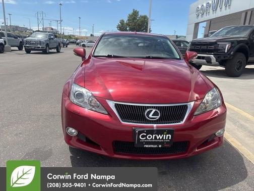 Red 2010 Lexus IS 350C Base