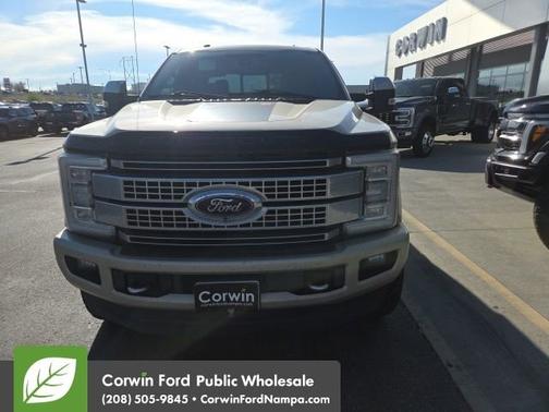Beige 2017 Ford F-350 Platinum