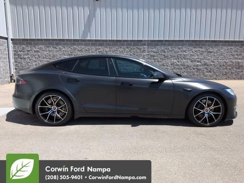 Red Multi-Coat 2022 Tesla Model S Plaid