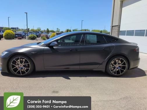 Red Multi-Coat 2022 Tesla Model S Plaid