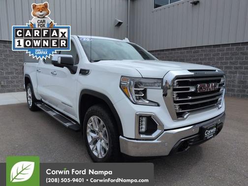 Summit White 2020 GMC Sierra 1500 SLT