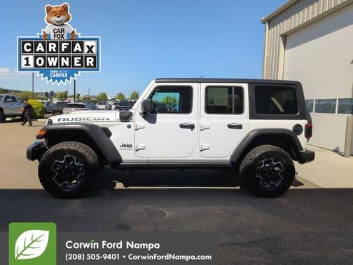 Bright White Clearcoat 2023 Jeep Wrangler 4xe Rubicon