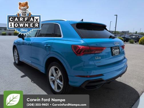 Turbo Blue 2020 Audi Q3 S line Premium Plus