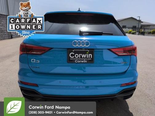 Turbo Blue 2020 Audi Q3 S line Premium Plus