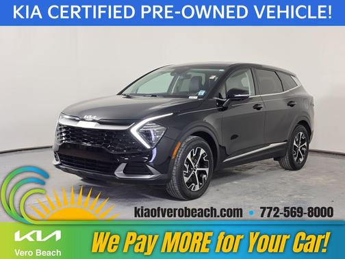 Ebony Black 2025 Kia Sportage EX