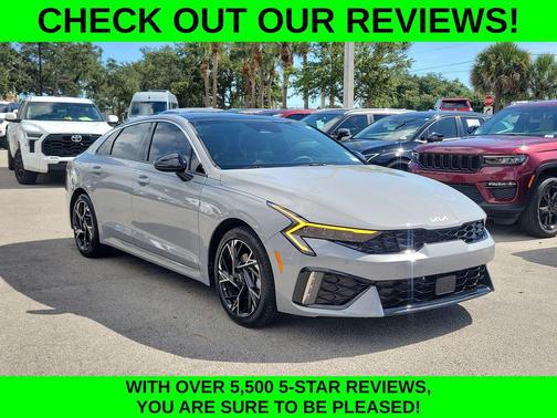 Wolf Gray 2025 Kia K5 GT-Line