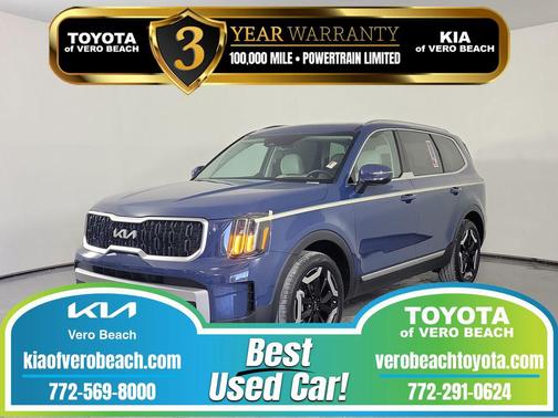Midnight Lake Blue 2024 Kia Telluride EX