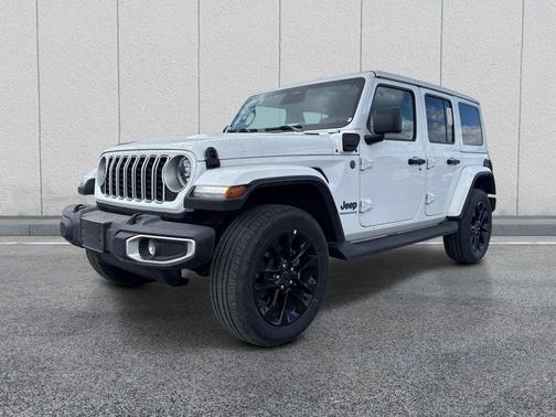 Bright White Clearcoat 2025 Jeep Wrangler 4xe Sahara