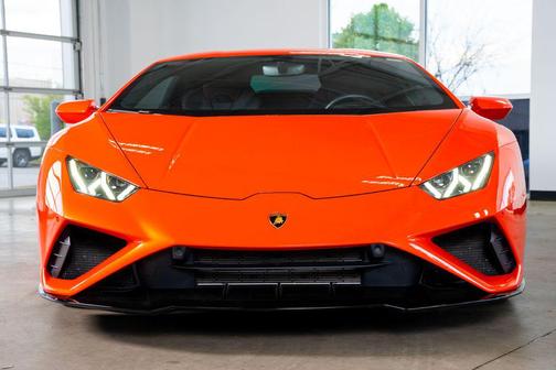 Orange 2021 Lamborghini Huracan EVO Coupe