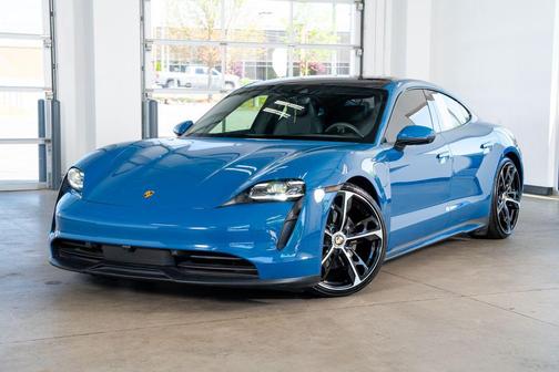 Neptune Blue 2021 Porsche Taycan 4S