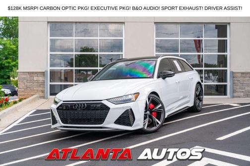 Glacier White 2021 Audi RS 6 Avant 4.0T