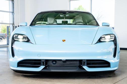 Blue 2021 Porsche Taycan Turbo