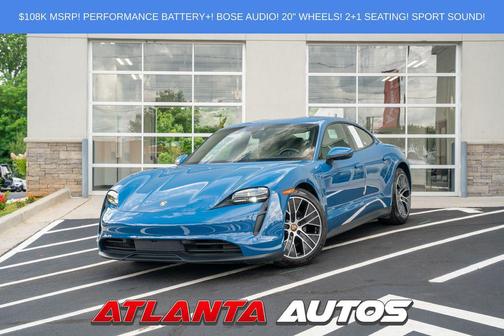 Blue 2024 Porsche Taycan Base