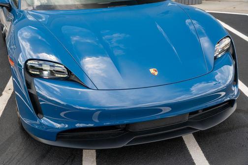 Blue 2024 Porsche Taycan Base