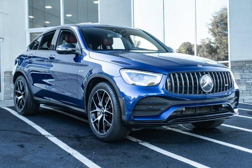 Blue 2021 Mercedes-Benz AMG GLC 43 4MATIC Coupe