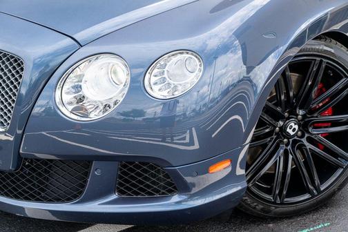 Blue 2014 Bentley Continental GT Speed