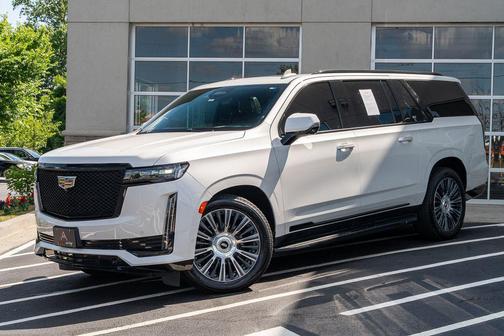 Crystal White Tricoat 2021 Cadillac Escalade ESV Sport Platinum