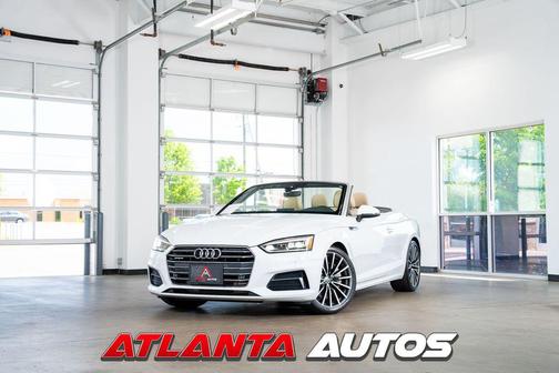 Glacier White Metallic/Black Roof 2018 Audi A5 2.0T Premium Plus