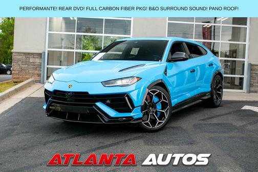 Blue 2023 Lamborghini Urus Performante