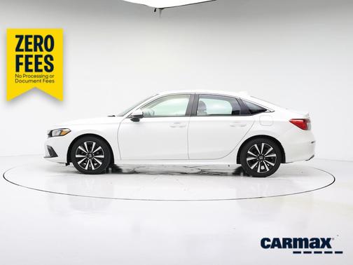 White 2023 Honda Civic EX