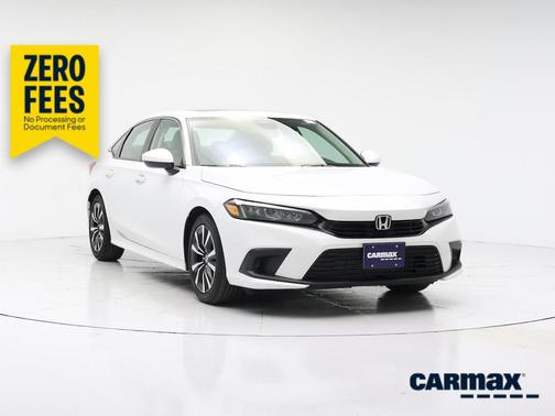 White 2023 Honda Civic EX