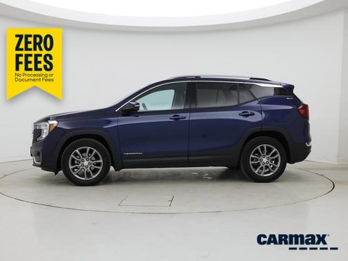 Blue 2022 GMC Terrain SLT