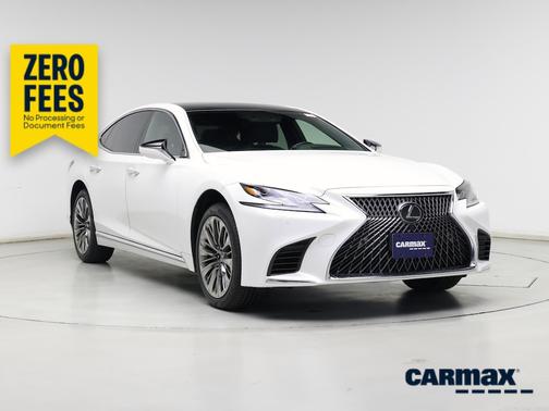 White 2018 Lexus LS 500