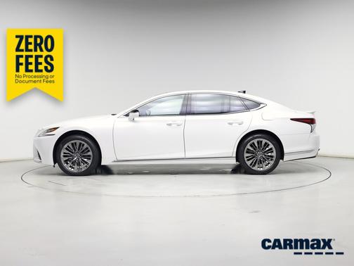 White 2018 Lexus LS 500