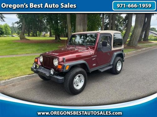 Maroon 2002 Jeep Wrangler Sport
