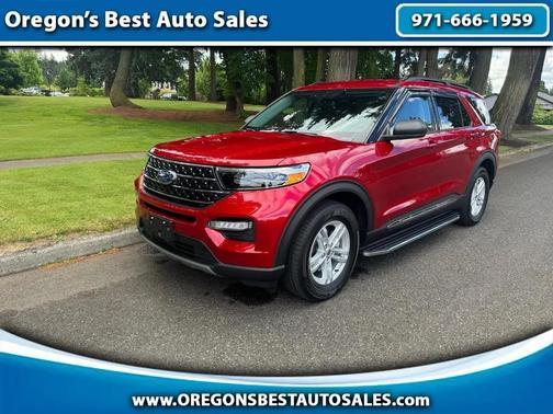 Rapid Red Metallic Tinted Clearcoat 2021 Ford Explorer XLT
