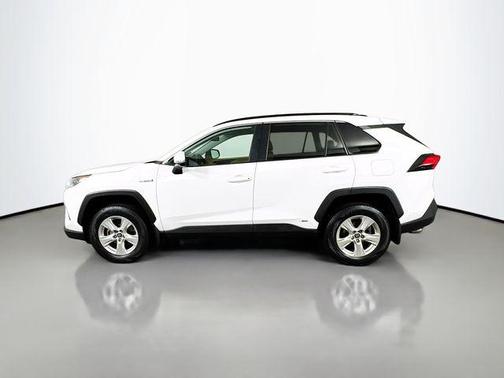 Super White 2021 Toyota RAV4 Hybrid LE