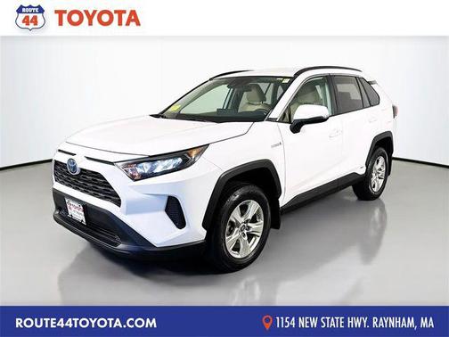 Super White 2021 Toyota RAV4 Hybrid LE
