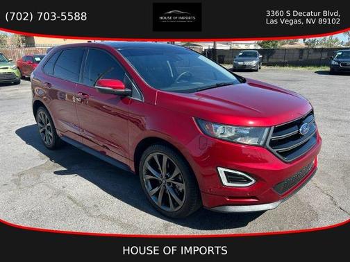 Red 2018 Ford Edge Sport
