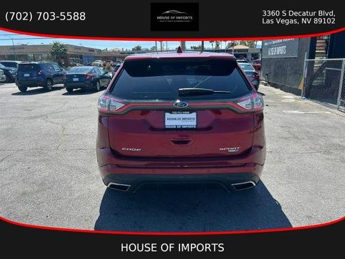 Red 2018 Ford Edge Sport