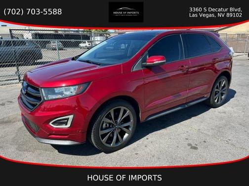 Red 2018 Ford Edge Sport