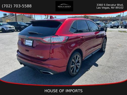 Red 2018 Ford Edge Sport
