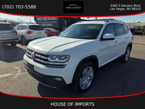 Pure White 2019 Volkswagen Atlas 3.6L SE w/Technology