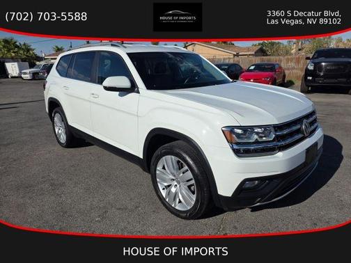 Pure White 2019 Volkswagen Atlas 3.6L SE w/Technology