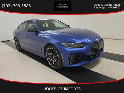 Blue 2023 BMW i4 Gran Coupe M50