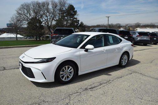 White 2025 Toyota Camry LE