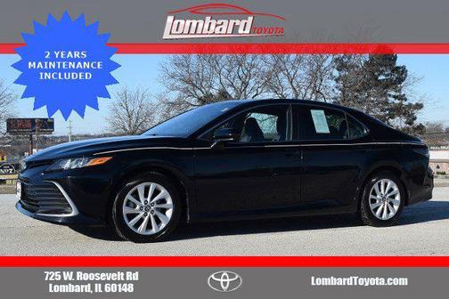 Midnight Black Metallic 2021 Toyota Camry LE