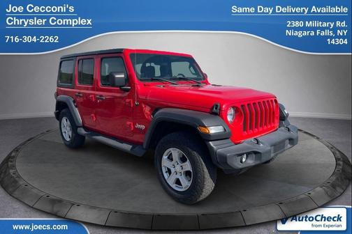 Firecracker Red Clearcoat 2020 Jeep Wrangler Unlimited Sport