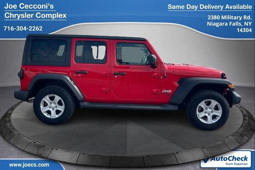 Firecracker Red Clearcoat 2020 Jeep Wrangler Unlimited Sport