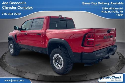 Flame Red Clearcoat 2025 RAM 1500 RHO Crew Cab 4x4 5'7' Box